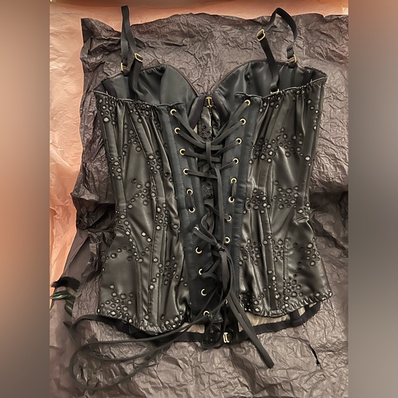 💯Auth BNIB Agent Provocateur Soiree Daniellah Leather Corset! - Picture 2 of 10